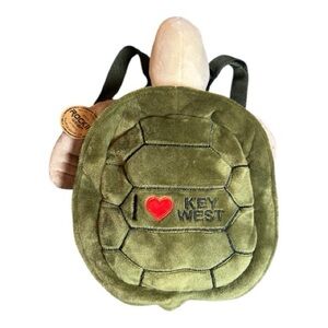 Rockin Gear Green Turtle Plush Backpack “I ❤️ Key West” Embroidered Patch